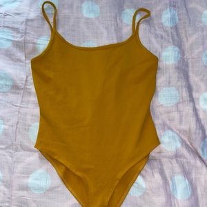 Bodysuit mustard - MEDIUM/FOREVER21